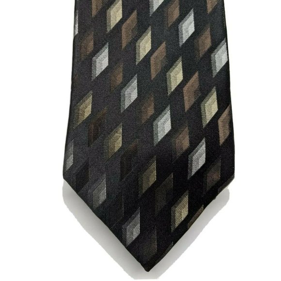 Paul Dione Other - Paul Dione Geometric Silk Necktie